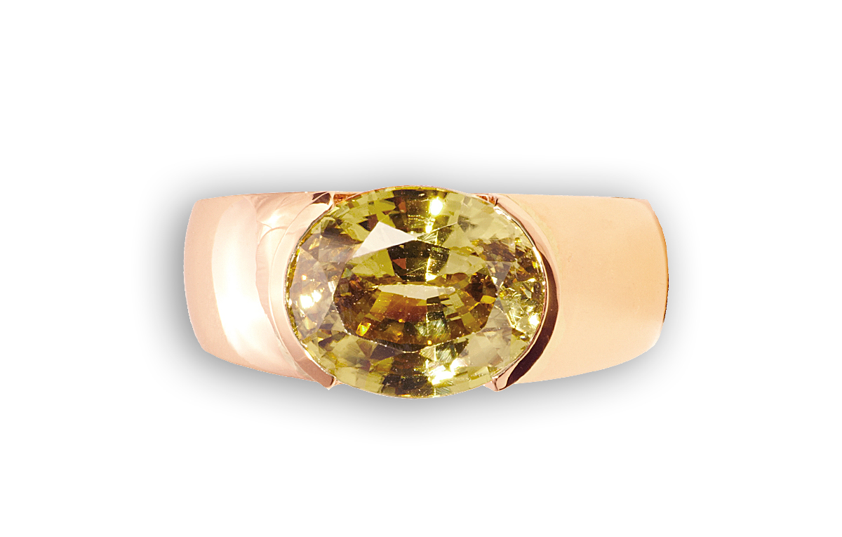 Rotgold–Ring mit braunem Zirkon in Hamburg und Sylt kaufen bei Juwelier Wilm