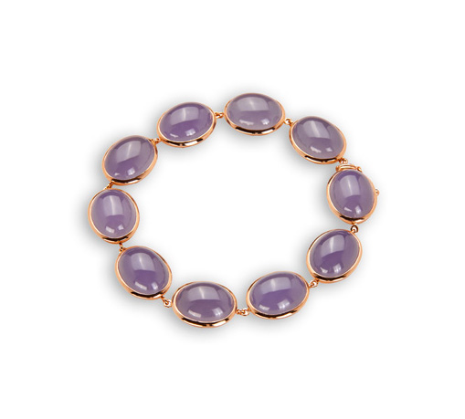 Juwelier Wilm Rotgold-Armband mit Chalcedon