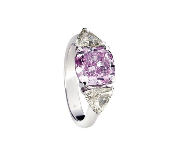 Diamantring fancy purple pink in Hamburg kaufen, bei Juwelier Wilm, Ballindamm 26