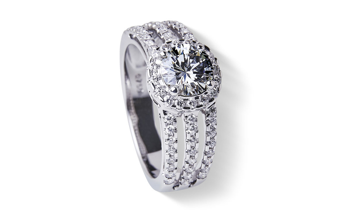Juwelier Wilm, Hamburg Diamant-Ring Weißgold in Hamburg am Ballindamm kaufen