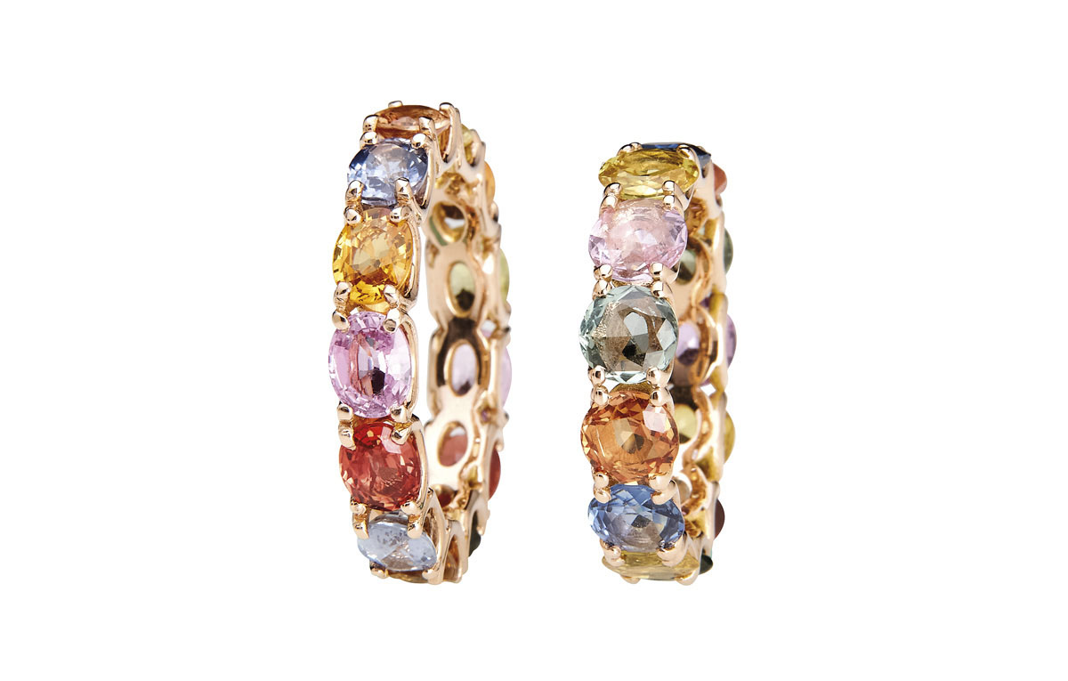 Roségold Ringe mit bunten Saphiren in Hamburg kaufen bei Juwelier Wilm