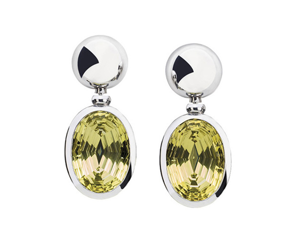 Goldene Ohrringe mit Farbedelsteinen in Hamburg kaufen, bei Juwelier Wilm, Ballindamm 26