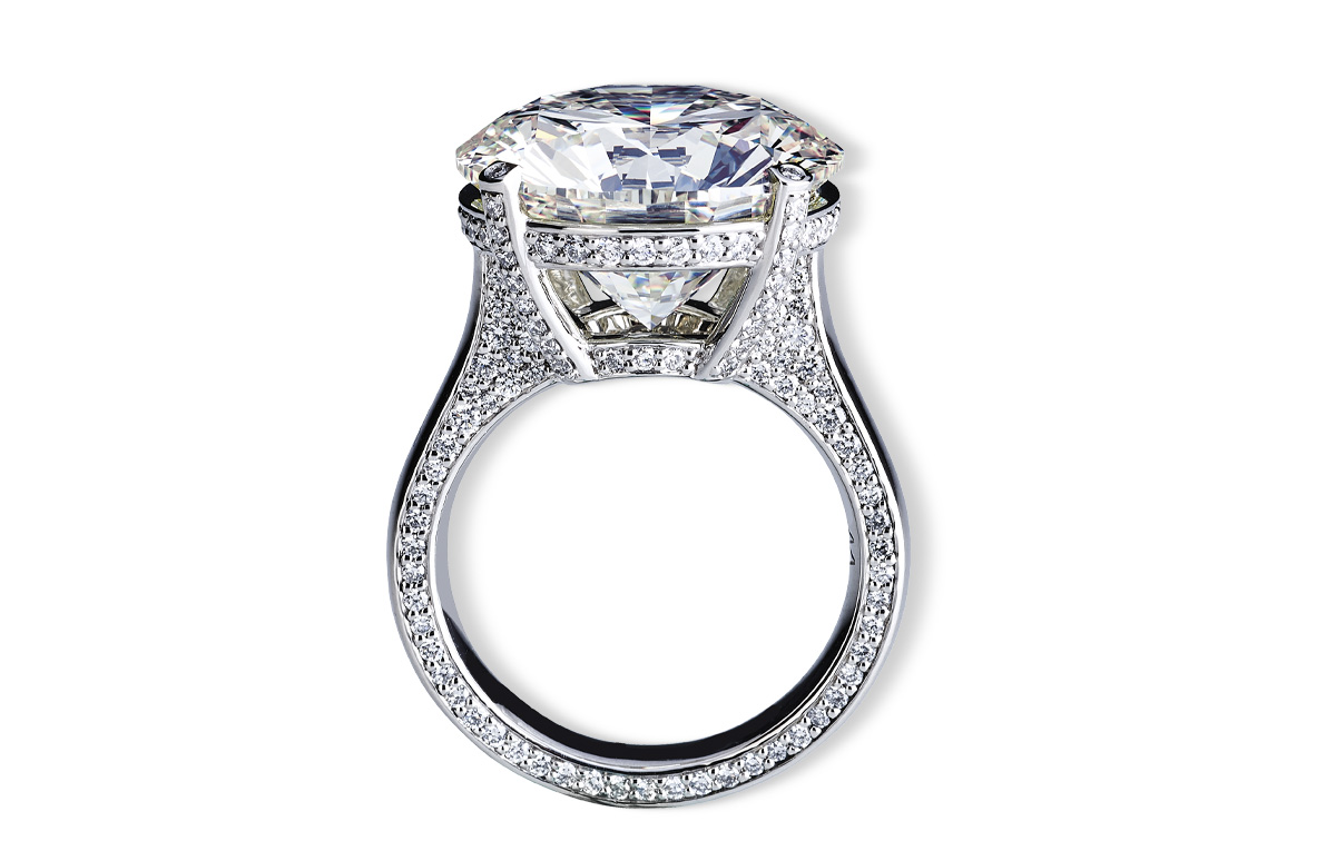 Juwelier Wilm, hochkarätiger Diamantring, 15ct in Hamburg kaufen