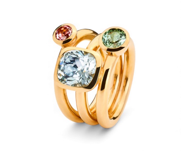 Roségold Ring mit Diamant