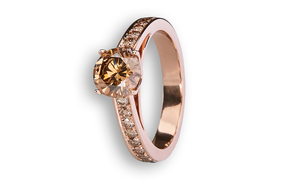Ring mit braunem Diamant, in Hamburg kaufen bei Juwelier Wilm