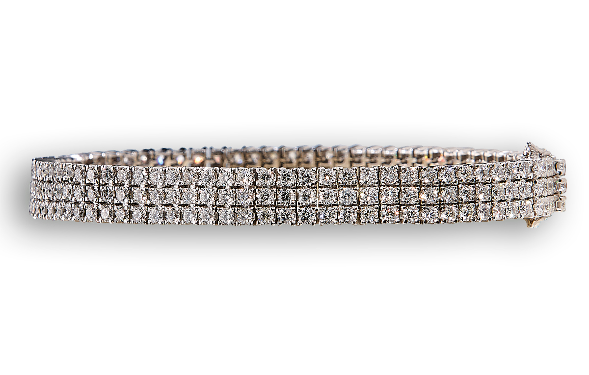 Weißgold Armband mit Diamanten, in Hamburg kaufen bei Juwelier Wilm